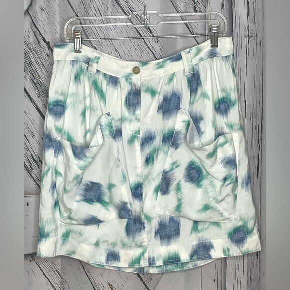 NWT GENERRA Second Skin mini skirt blue/green 10 - Picture 1 of 8